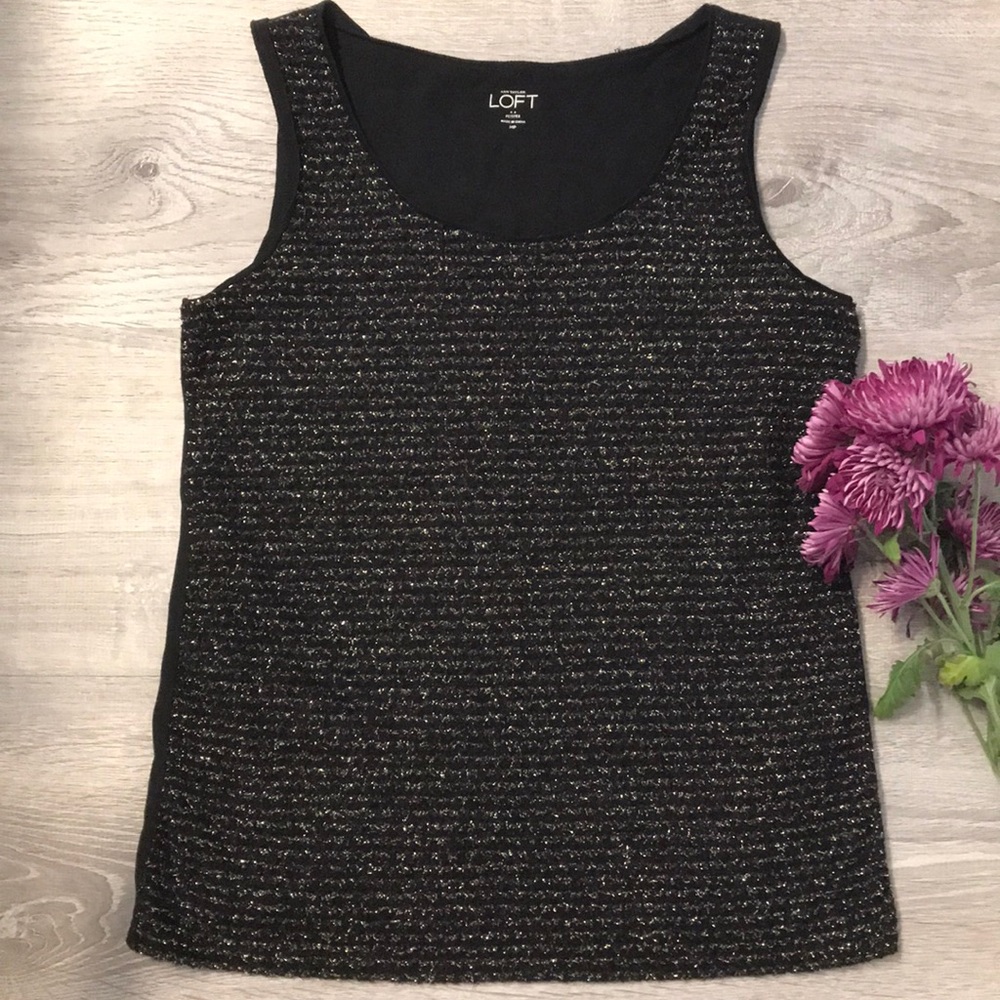 Loft gold and black tank